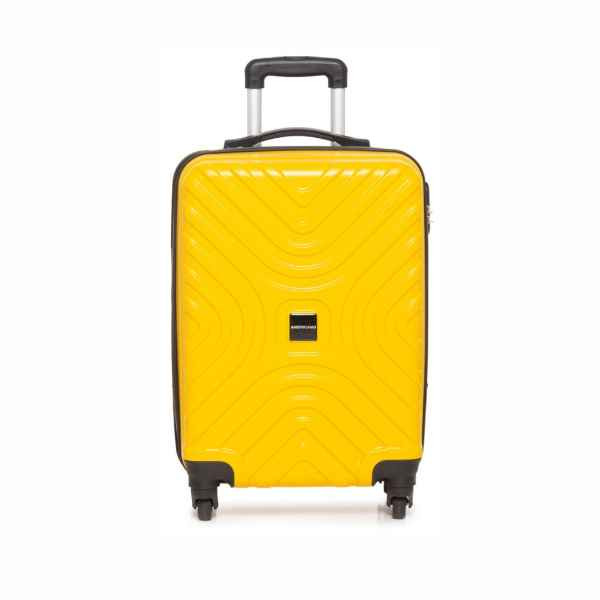 Americano 60cm (24 inch) Wavey Square Yellow Trolley Bag