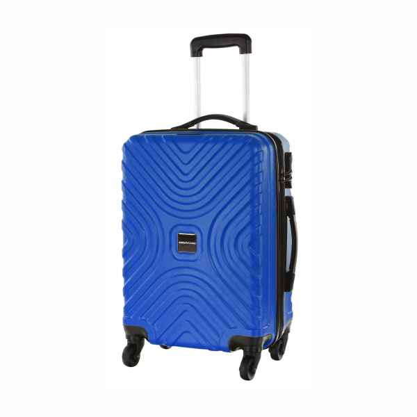 Americano 50cm (20 inch) Wavey Square Blue Trolley Bag Thumb