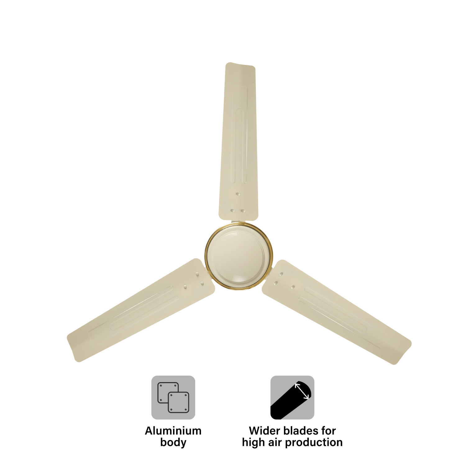 VG Star Breeze 1200 mm 3 Blade Ceiling Fan  (Ivory, Pack of 1) Thumb