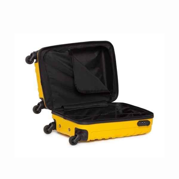 Americano 50cm (20 inch) Wavey Square Yellow Trolley Bag
