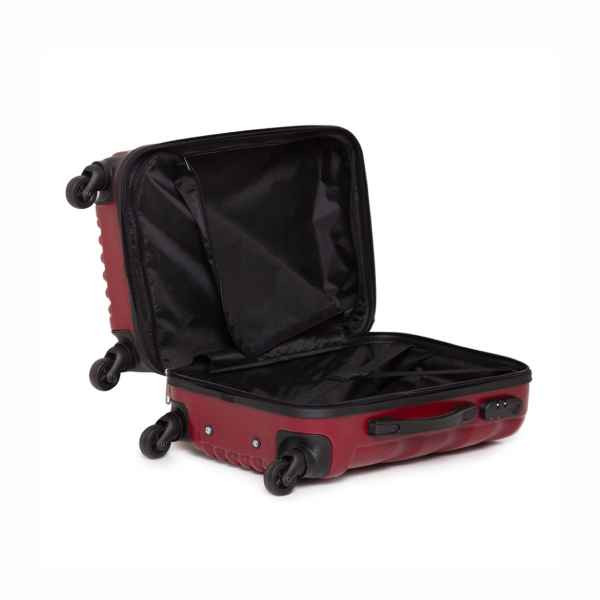 Americano 50cm (20 inch) Regular Wavey Ruby Maroon Trolley Bag