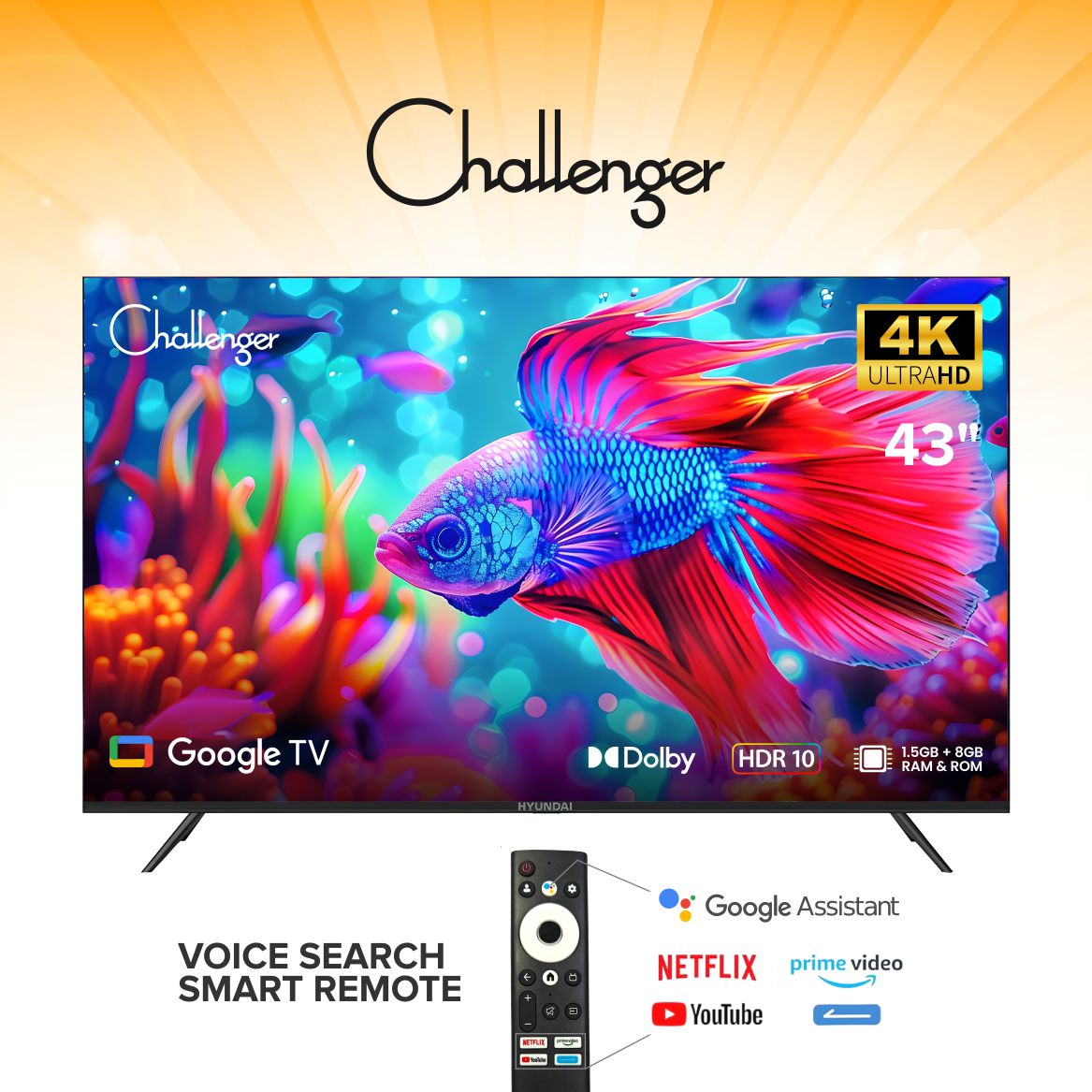 Challenger Smart Google TV | Smart LED TV