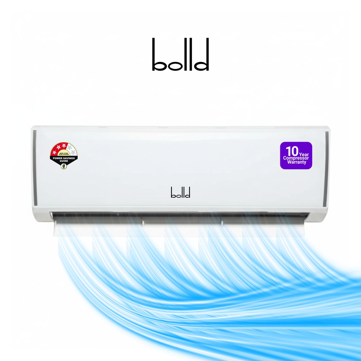 Bolld Split AC with 100% Copper Condenser, 4-Way Air Deflection, Air Carbon Filter & Anti-Rust Coating