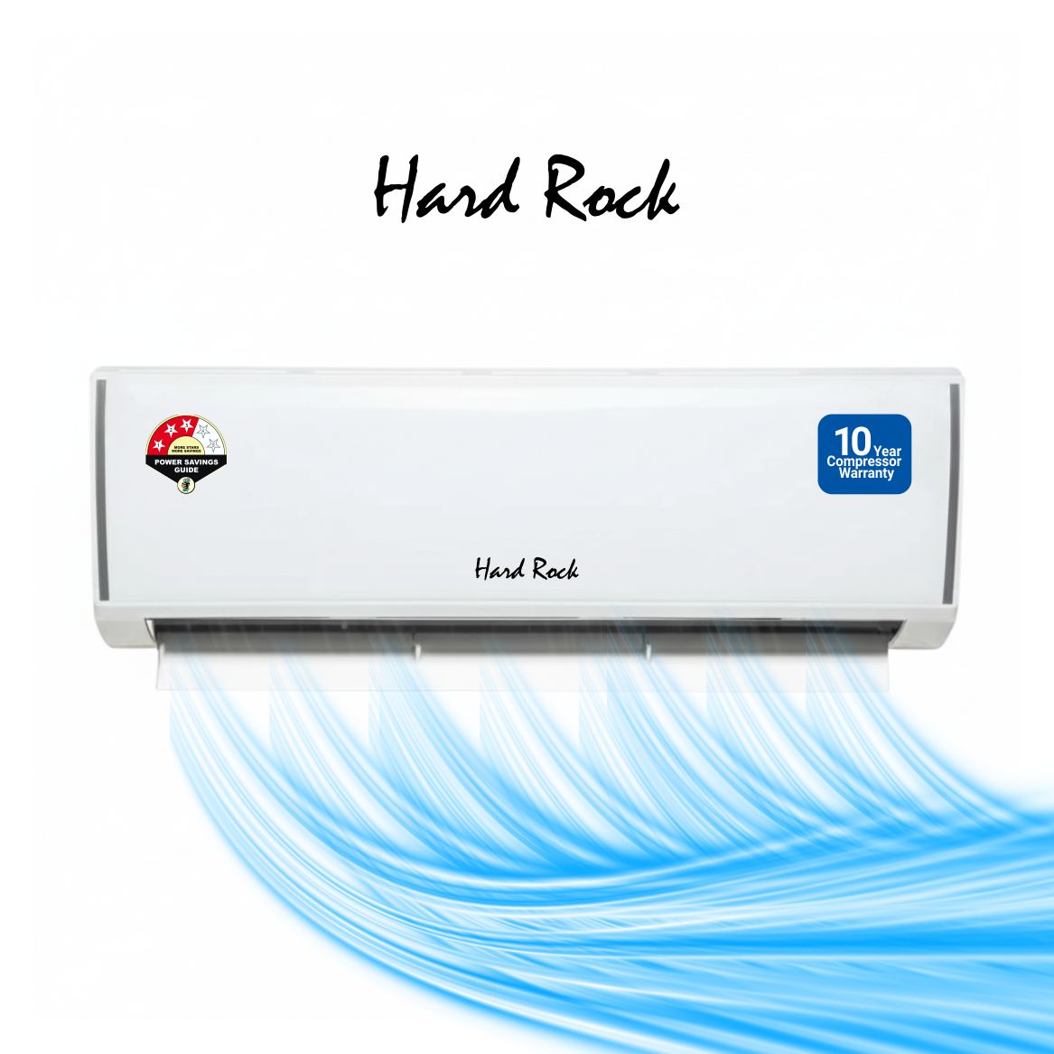 Hardrock Split AC with 100% Copper Condenser, 4-Way Air Deflection, Air Carbon Filter & Anti-Rust Coating