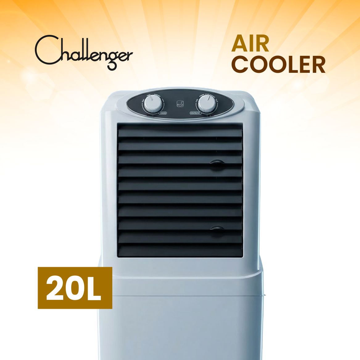CHALLENGER Desert Air Cooler | Honeycomb Pads | Heavy-duty Fan